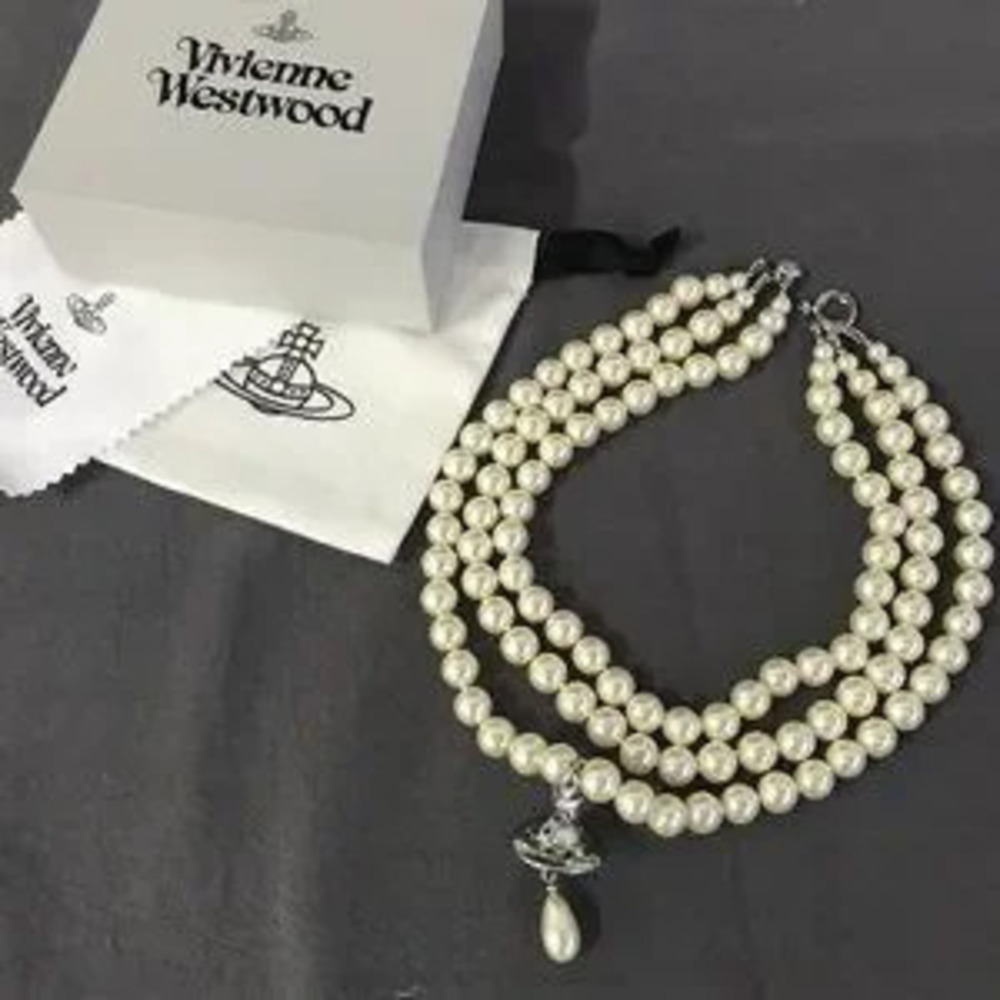Vivienne Westwood Triple Pearl Necklace